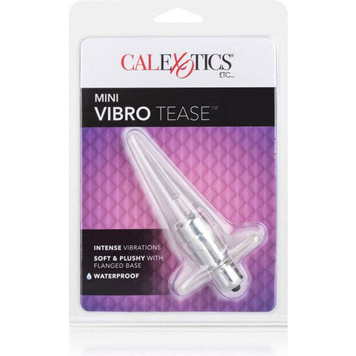 CALEXOTICS - PLUG MINI VIBRO TEASE VIBRADOR TRANSPARENTE