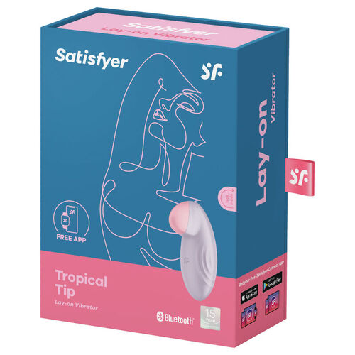 SATISFYER - TROPICAL TIP VIBRADOR LAY-ON LILA