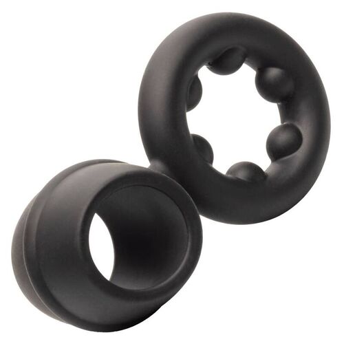 CALEXOTICS - ALPHA DUAL MAGNUM RING NEGRO